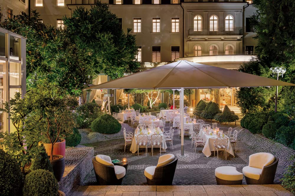 Europaeischer Hof Hotel Europa terrace and lounge, Germany