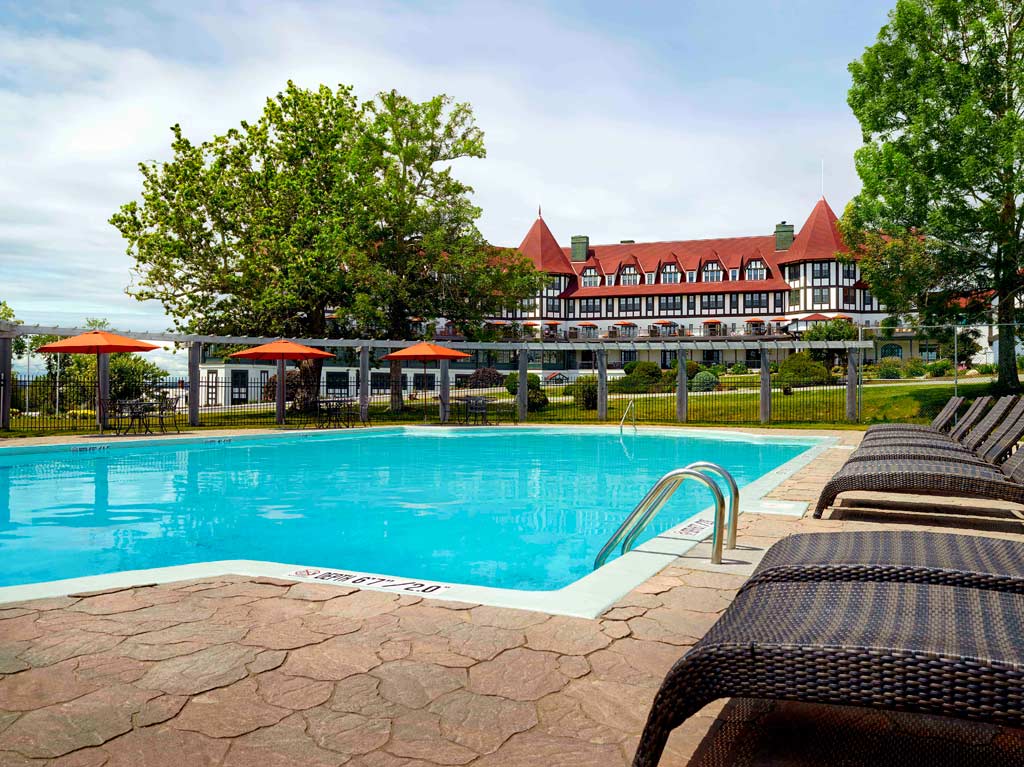 Outdoor Pool at The Algonquin Hotel, St Andrews, NB, Canada