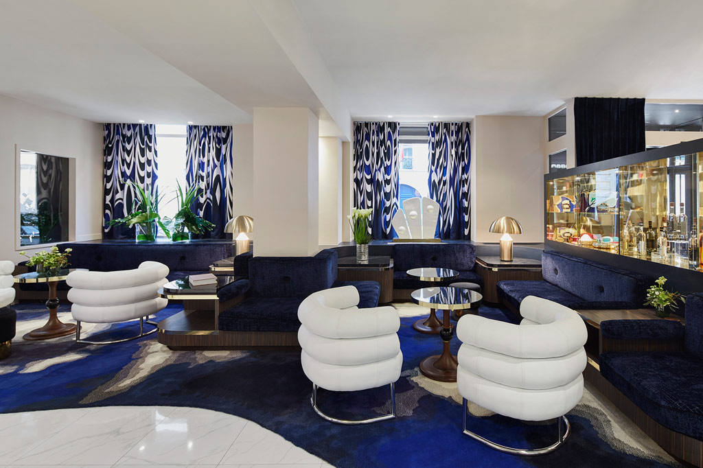 Lounge at Hotel Bel Ami Paris, France